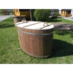 couvercle ovale en bois